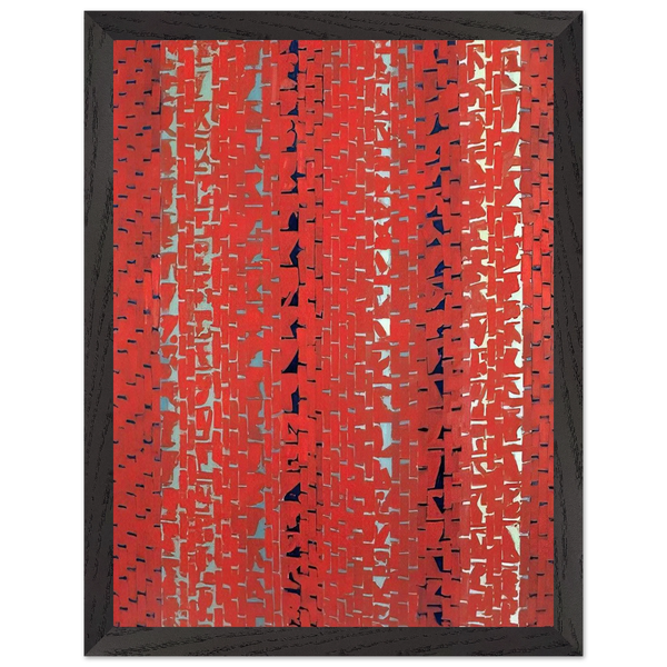 RED SUNSET OLD POND CONCERTO 1972 by Alma Woodsey Thomas — Framed art print at Zephyeer