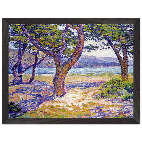 IL MEDITERRANEO PRESSO LE LAVANDOU by Theo van Rysselberghe — Framed art print at Zephyeer