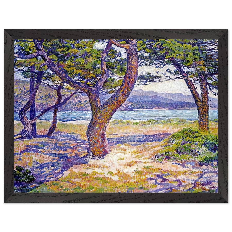IL MEDITERRANEO PRESSO LE LAVANDOU by Theo van Rysselberghe — Framed art print at Zephyeer