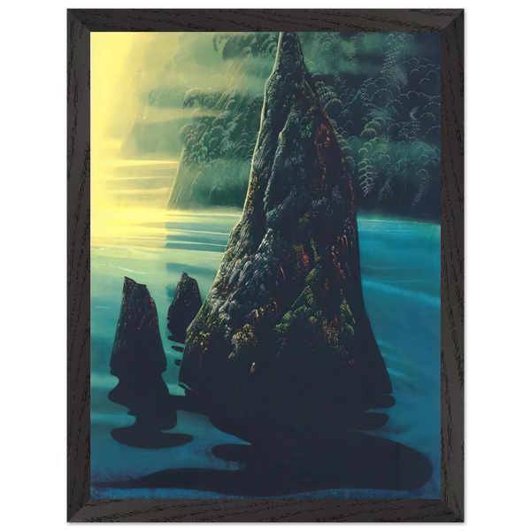 The Rock by Eyvind Earle — Framed art print at Zephyeer