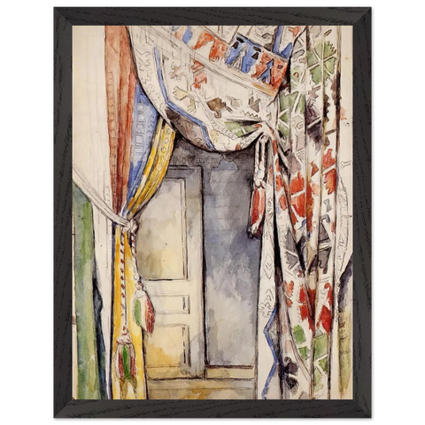 Curtains by Paul Cézanne — Framed art print at Zephyeer