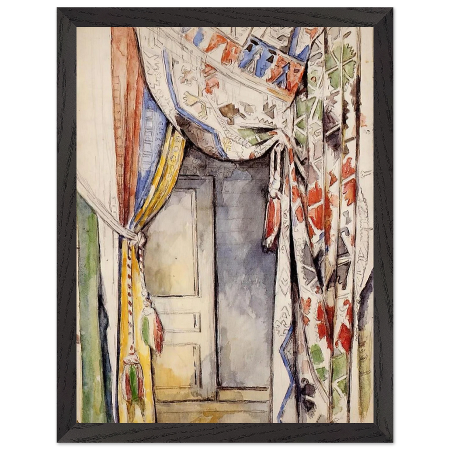 Curtains by Paul Cézanne — Framed art print at Zephyeer