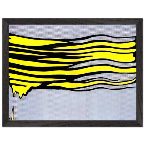 YELLOW BRUSHSTROKE II 1965 by Roy Lichtenstein — Framed art print at Zephyeer