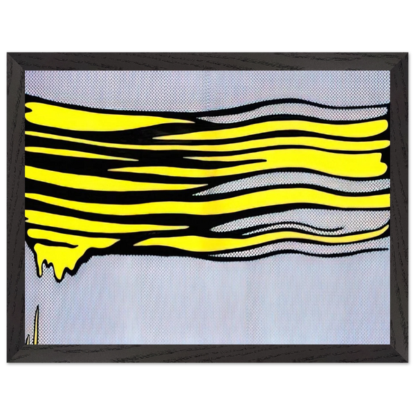 YELLOW BRUSHSTROKE II 1965 by Roy Lichtenstein — Framed art print at Zephyeer