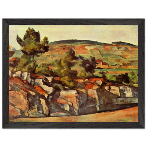 Mountains in Provence by Paul Cézanne — Framed art print at Zephyeer