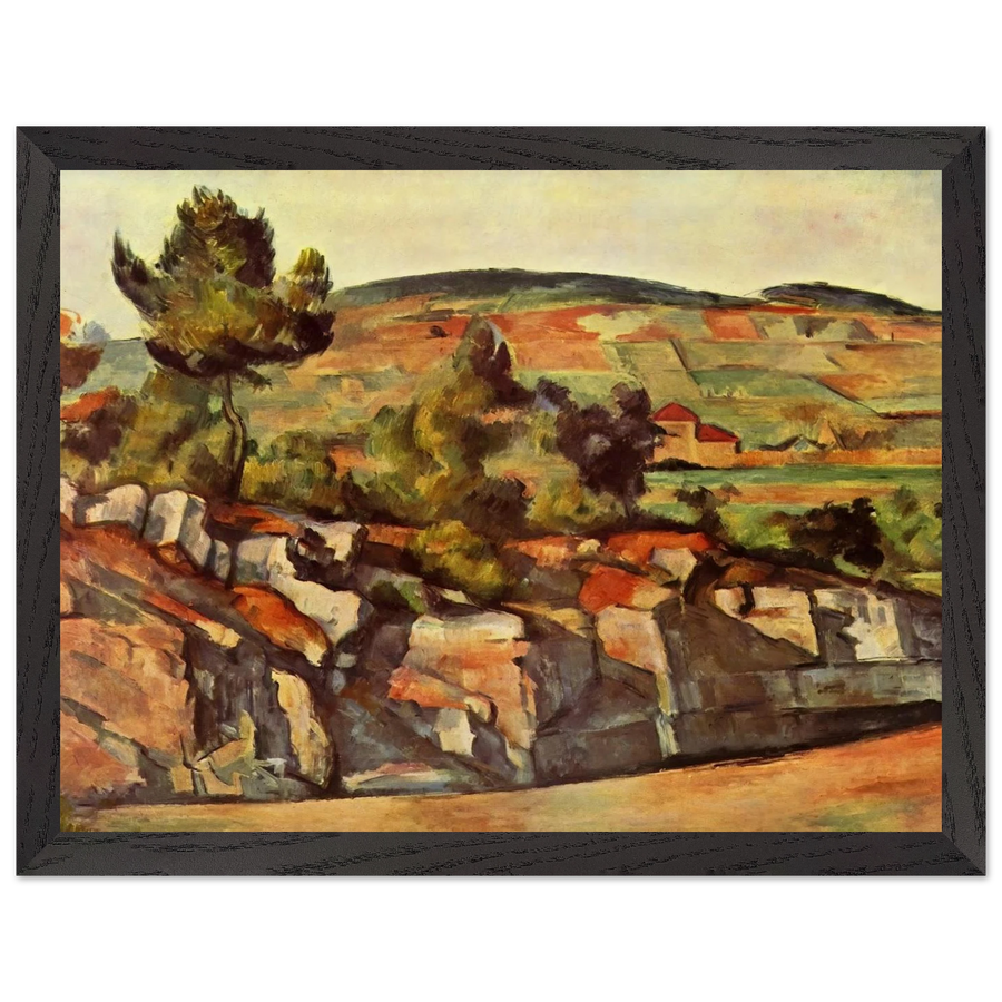 Mountains in Provence by Paul Cézanne — Framed art print at Zephyeer