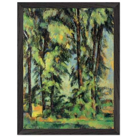 Large Trees at Jas de Bouffan by Paul Cézanne — Framed art print at Zephyeer