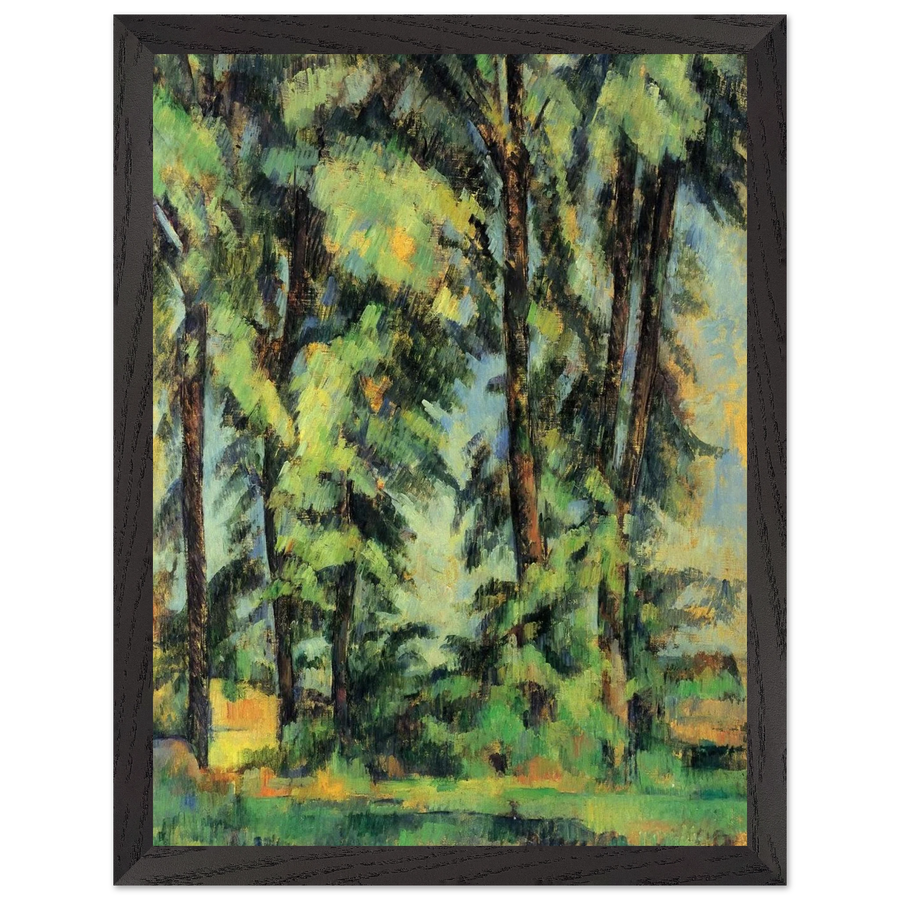 Large Trees at Jas de Bouffan by Paul Cézanne — Framed art print at Zephyeer