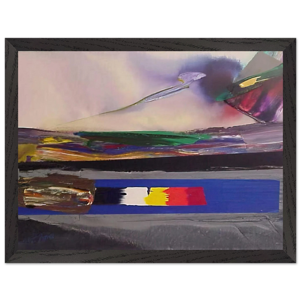 Phenomena Prism Yield - 1986 by Paul Jenkins — Framed art print at Zephyeer