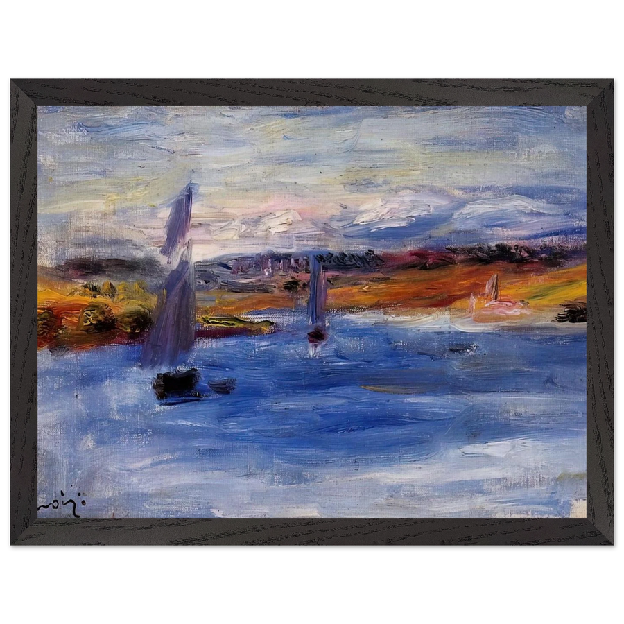 Sailboats by Pierre-Auguste Renoir — Framed art print at Zephyeer