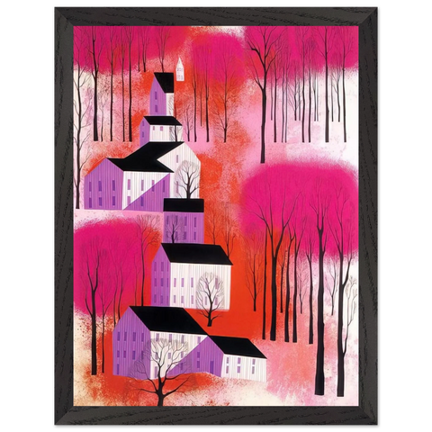 Autumn Sunset by Eyvind Earle — Framed art print at Zephyeer