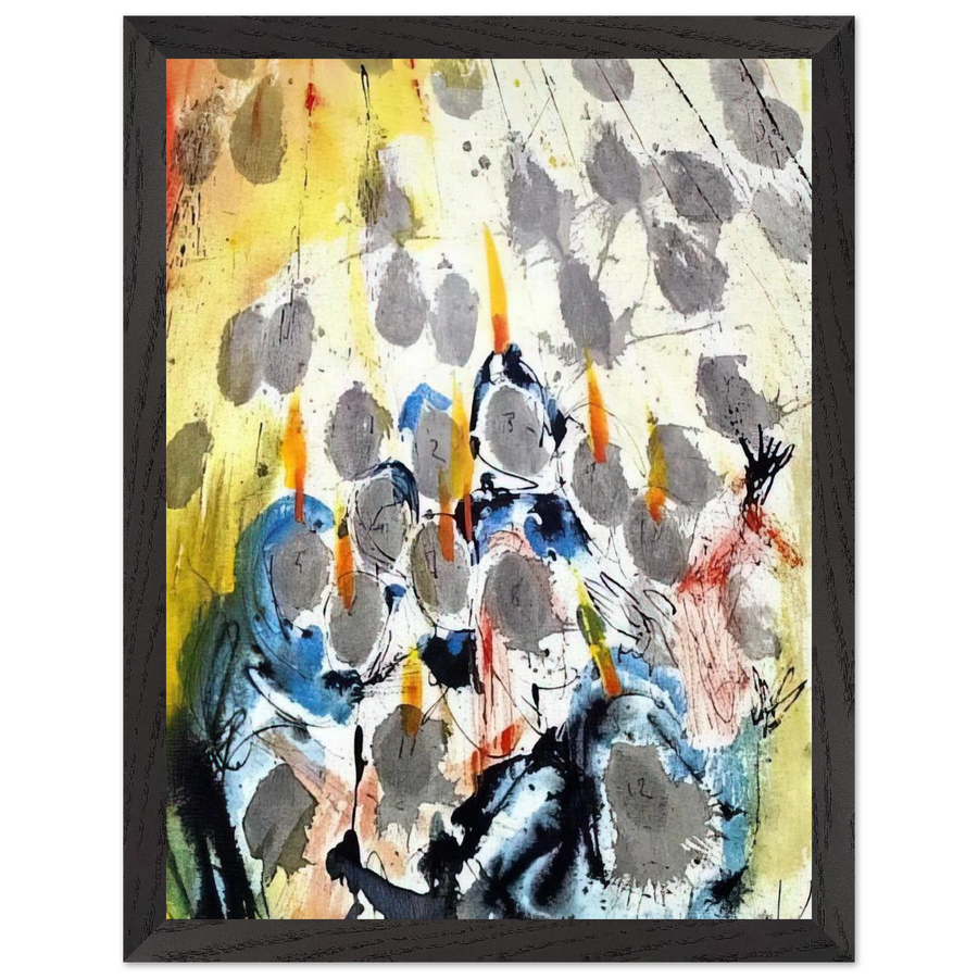 APPARUERUNT ILLIS DISPERTITAE LINGUAE ACTS 1 14 1967 by Salvador Dali — Framed art print at Zephyeer