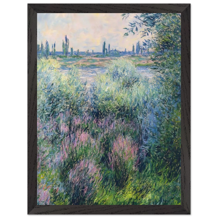 Spot on the Banks of the Seine by Claude Monet — Framed art print at Zephyeer