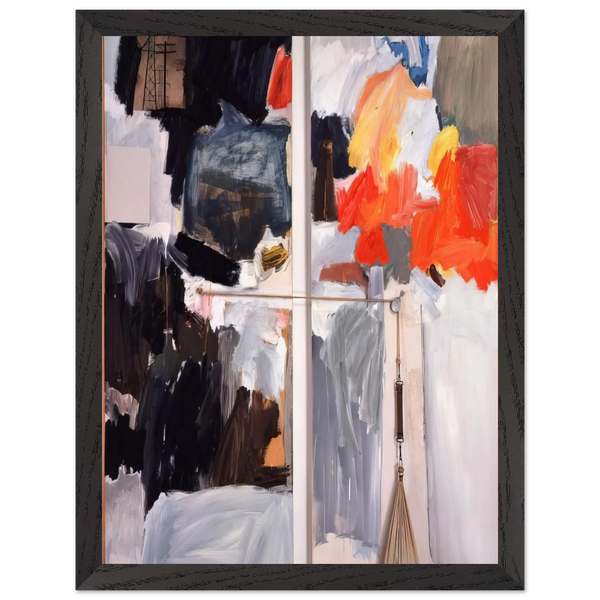 STUDIO PAINTING 1961 1 by Robert Rauschenberg — Framed art print at Zephyeer