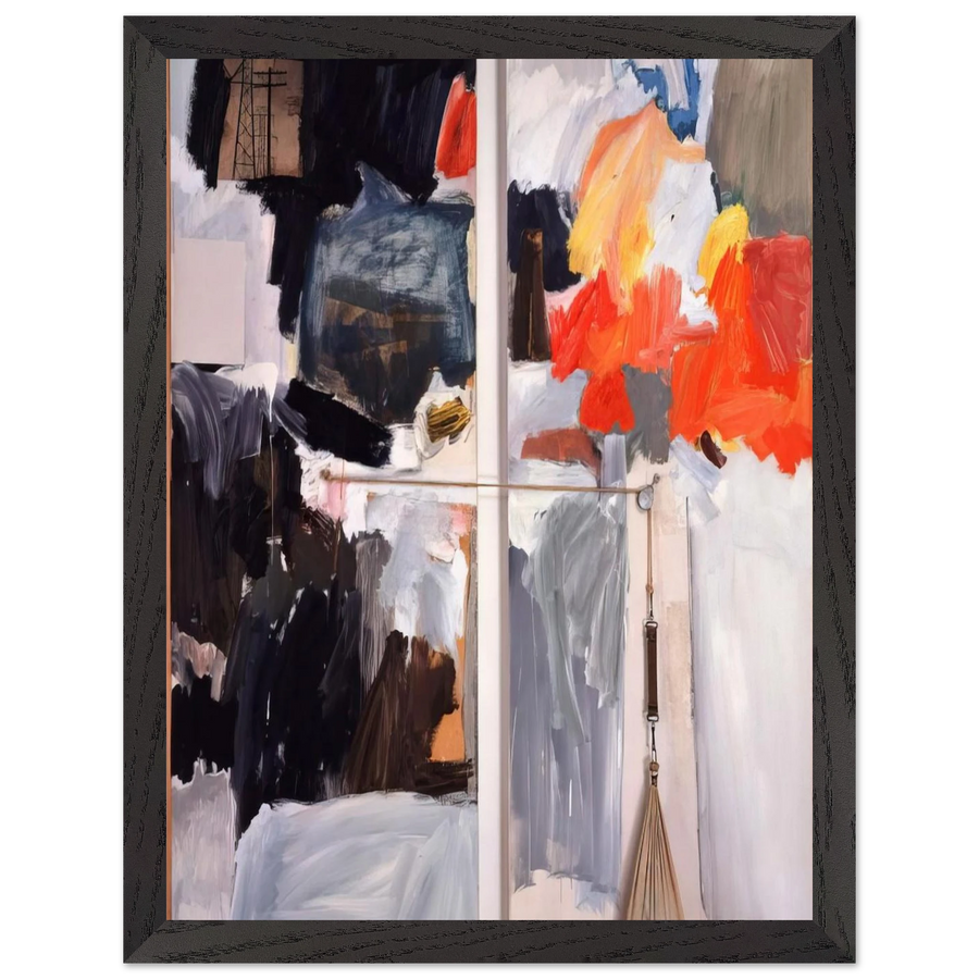 STUDIO PAINTING 1961 1 by Robert Rauschenberg — Framed art print at Zephyeer