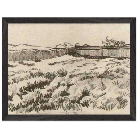 Enclosed Field by Vincent van Gogh — Framed art print at Zephyeer