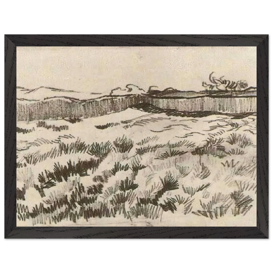 Enclosed Field by Vincent van Gogh — Framed art print at Zephyeer