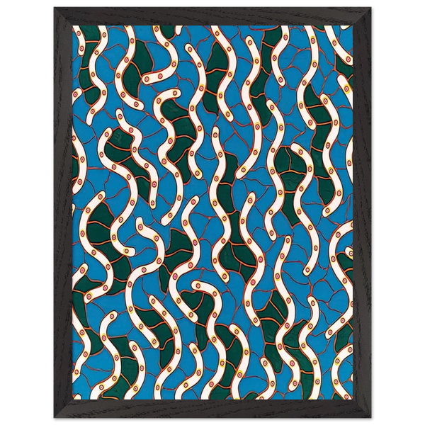 WAVES ON THE HUDSON RIVER 1988 by Yayoi Kusama — Framed art print at Zephyeer