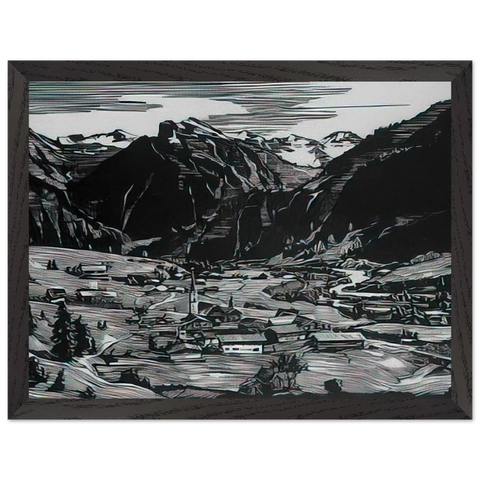 Hinterstein - Expressionism by Konrad Zuse — Framed art print at Zephyeer