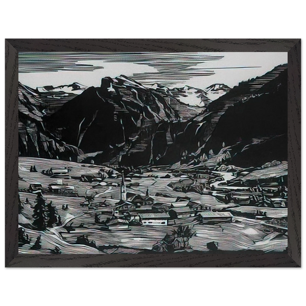 Hinterstein - Expressionism by Konrad Zuse — Framed art print at Zephyeer