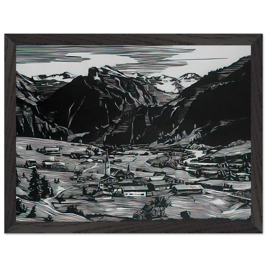 Hinterstein - Expressionism by Konrad Zuse — Framed art print at Zephyeer