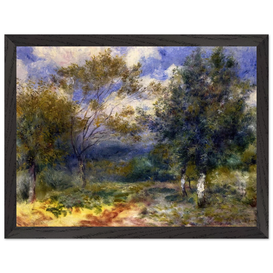 Sunny Landscape by Pierre-Auguste Renoir — Framed art print at Zephyeer