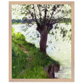 WILLOW ON THE BANKS OF THE SEINE by Gustave Caillebotte — Framed art print at Zephyeer
