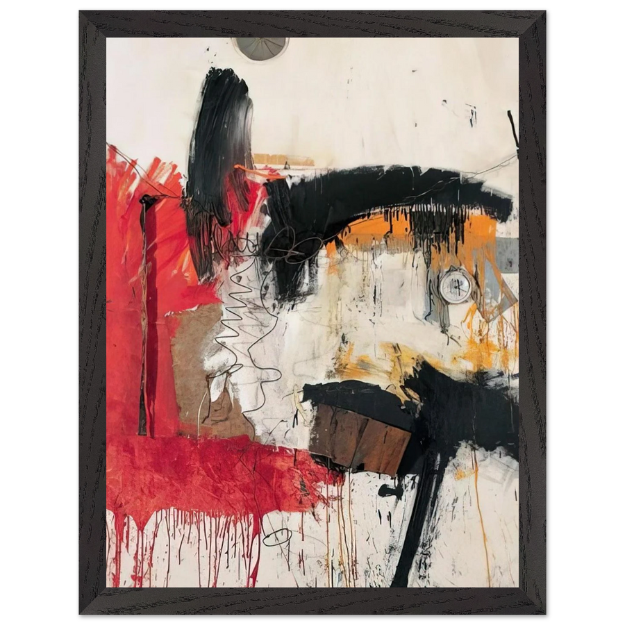 FIRST TIME PAINTING 1961 by Robert Rauschenberg — Framed art print at Zephyeer