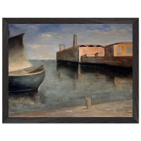 LAGOON 1932 by Carlo Carra — Framed art print at Zephyeer