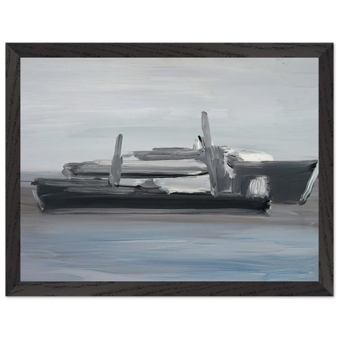 Marine - Lyrical Abstraction by Nicolas de Stael — Framed art print at Zephyeer