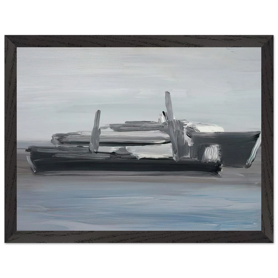 Marine - Lyrical Abstraction by Nicolas de Stael — Framed art print at Zephyeer