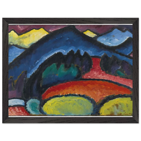 OBERSTDORF MOUNTAINS 1912 by Alexej von Jawlensky — Framed art print at Zephyeer