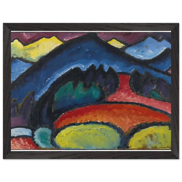 OBERSTDORF MOUNTAINS 1912 by Alexej von Jawlensky — Framed art print at Zephyeer