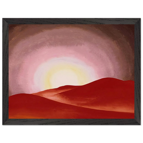 Red Hills, Lake George by Georgia O'Keeffe — Framed art print at Zephyeer