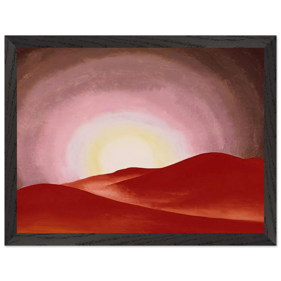 Red Hills, Lake George by Georgia O'Keeffe — Framed art print at Zephyeer