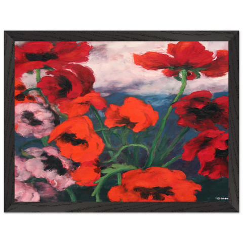Large Poppies by Emil Nolde — Framed art print at Zephyeer