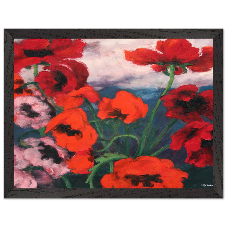 Large Poppies by Emil Nolde — Framed art print at Zephyeer