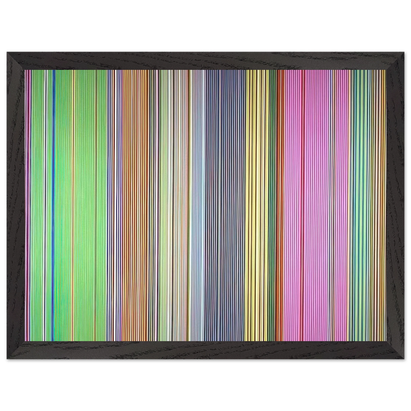 Raspberry Icicle - 1967 by Gene Davis — Framed art print at Zephyeer