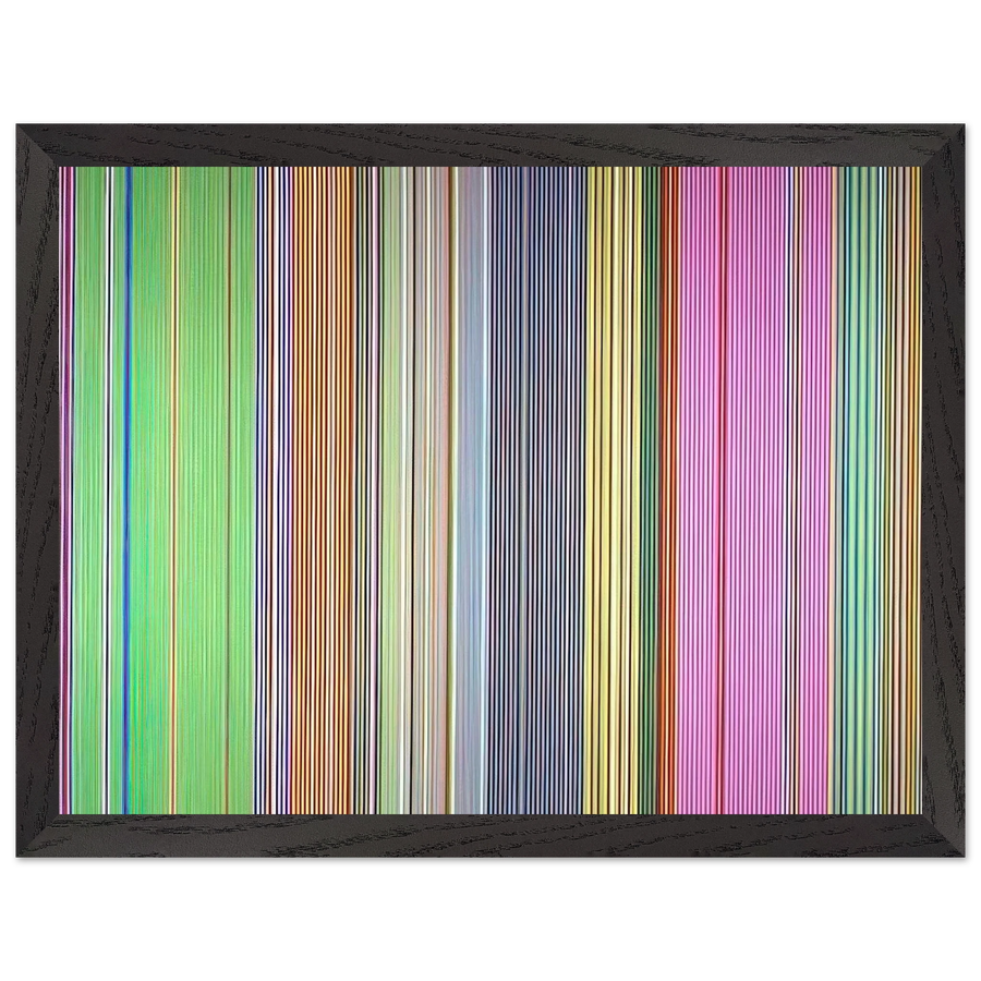 Raspberry Icicle - 1967 by Gene Davis — Framed art print at Zephyeer