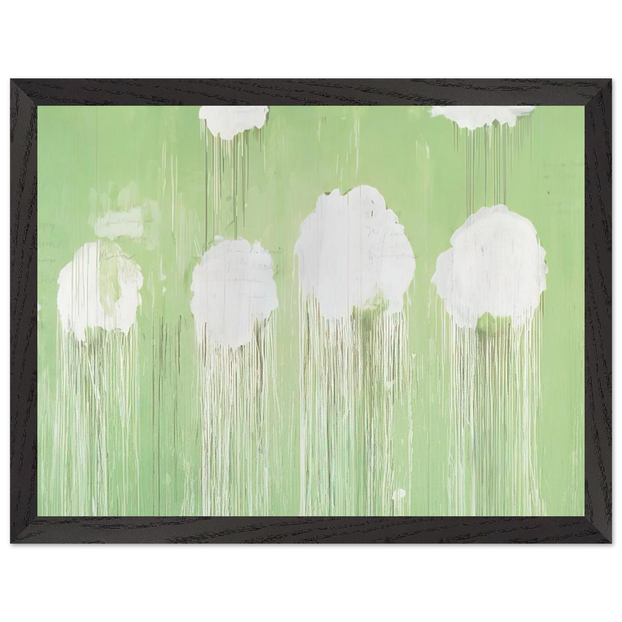 Untitled,  Peony Blossom Painting by Cy Twombly — Framed art print at Zephyeer