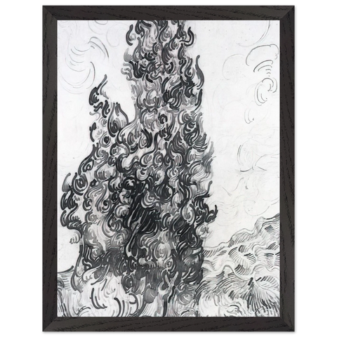 Cypresses by Vincent van Gogh — Framed art print at Zephyeer