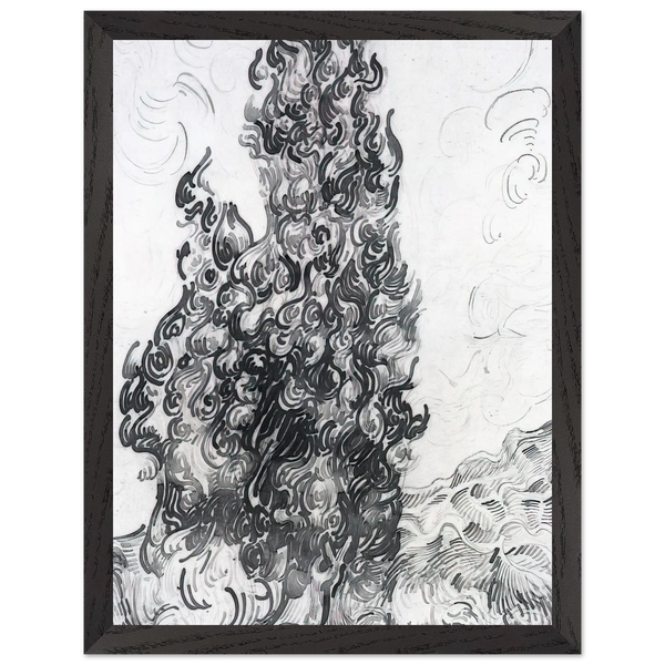 Cypresses by Vincent van Gogh — Framed art print at Zephyeer