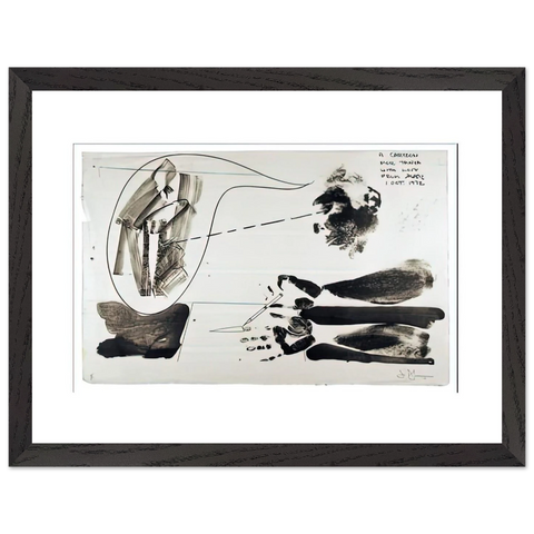 CARTOON FOR TANYA 1972 by Jasper Johns — Framed art print at Zephyeer