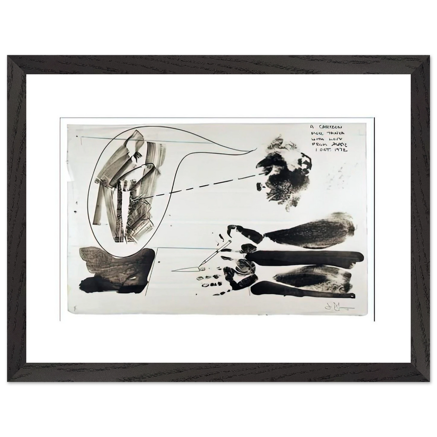 CARTOON FOR TANYA 1972 by Jasper Johns — Framed art print at Zephyeer