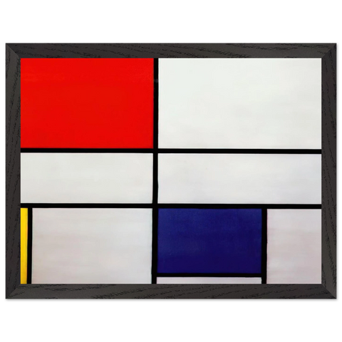 Composition C No.III with Red, Yellow and Blue by Piet Mondrian — Framed art print at Zephyeer
