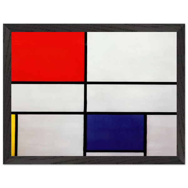 Composition C No.III with Red, Yellow and Blue by Piet Mondrian — Framed art print at Zephyeer