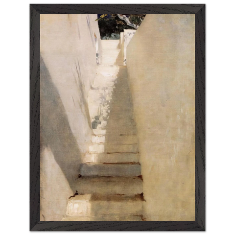Staircase in Capri by John Singer Sargent — Framed art print at Zephyeer
