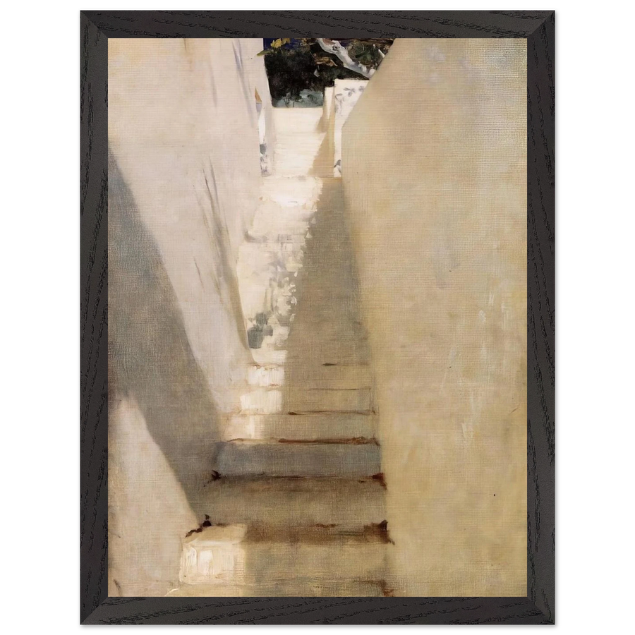 Staircase in Capri by John Singer Sargent — Framed art print at Zephyeer