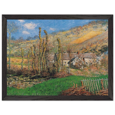 Winter Landscape at the Val de Falaise by Claude Monet — Framed art print at Zephyeer