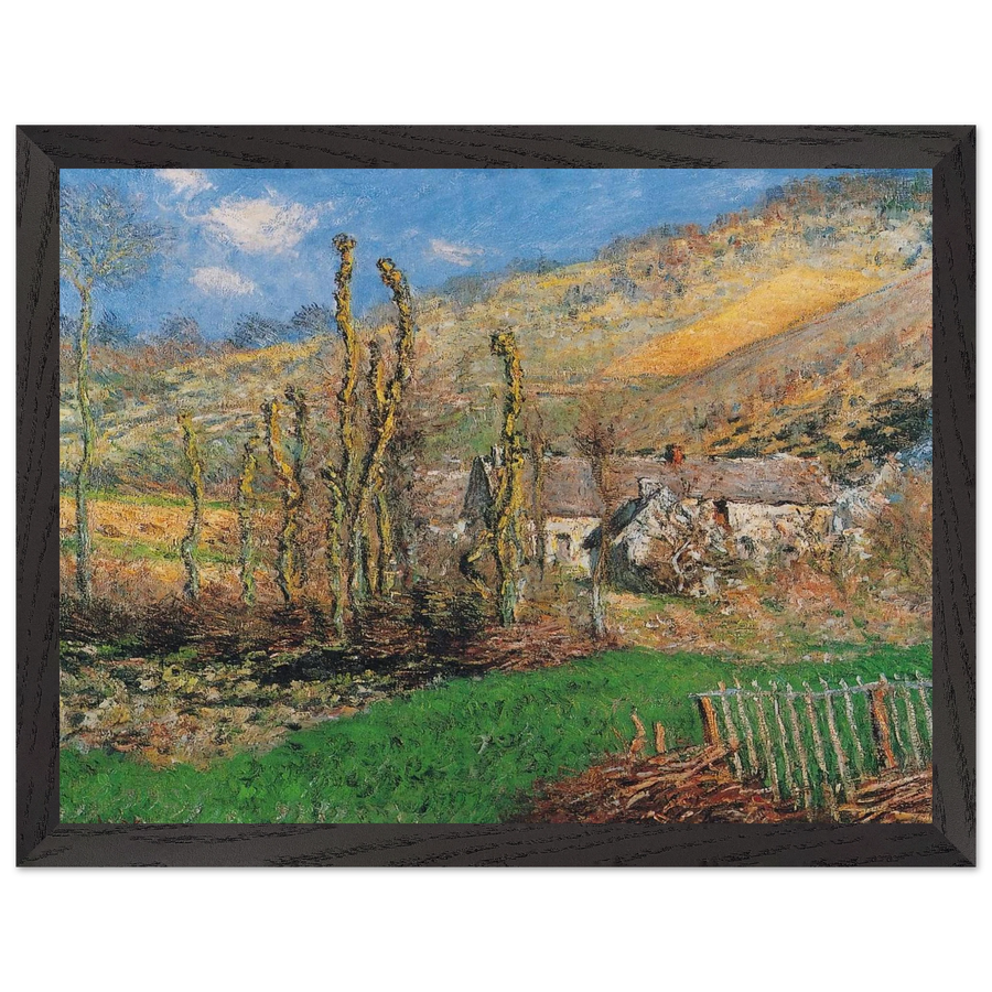 Winter Landscape at the Val de Falaise by Claude Monet — Framed art print at Zephyeer